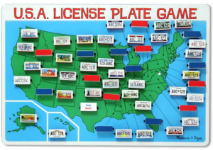 The USA License Plate Game is a fun way to keep the kids happy on your next road trip.  That usually means that if the kids are happy - mom is happy!